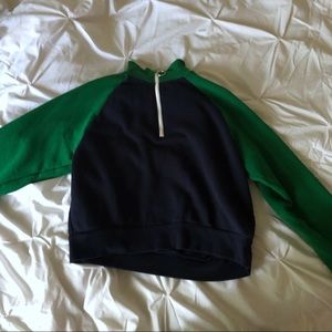 Turtleneck Half-Zip Sweater